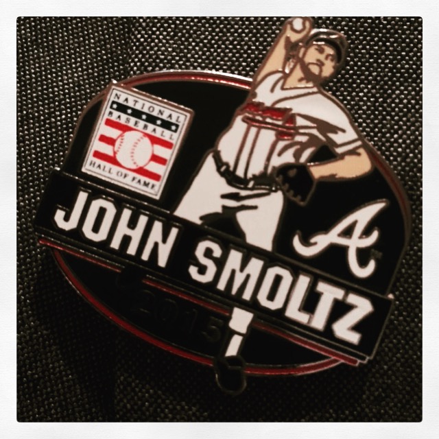 John Smoltz Atlanta Braves 2015 Hall of Fame Induction 8x10 Photocard